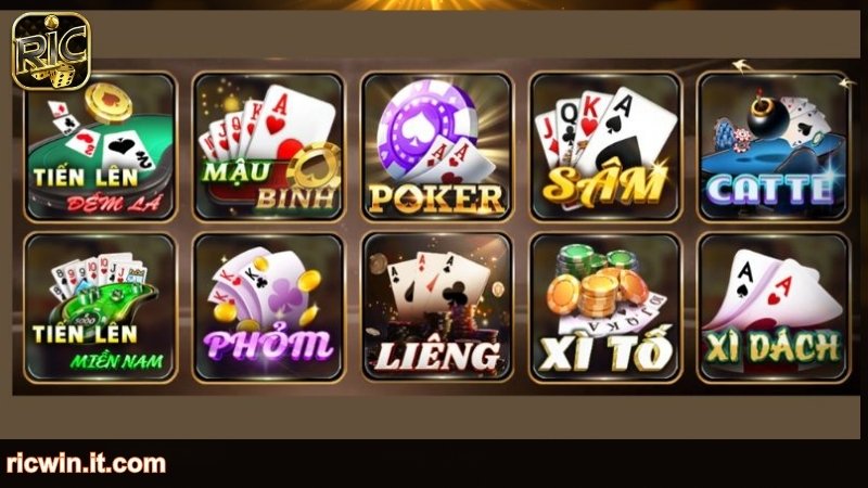 Sảnh game bài ăn khách bậc nhất RICWIN